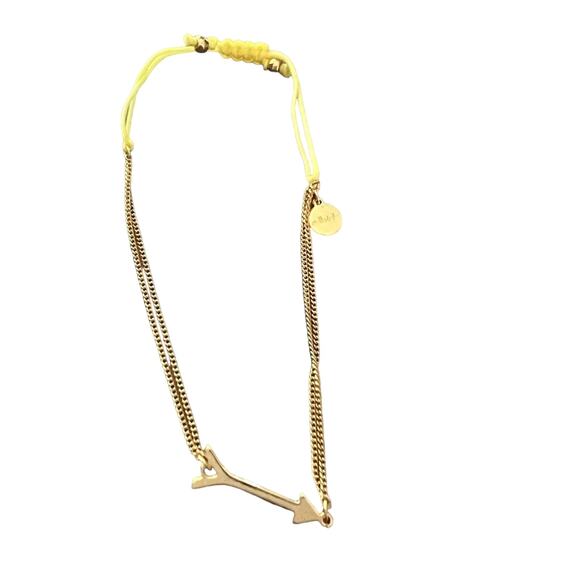 Stella & Dot Gold Tone Arrow  Adjustable Bracelet - Picture 1 of 4
